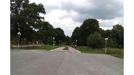 В брянском Дятьково по нацпроекту продолжается благоустройство парка