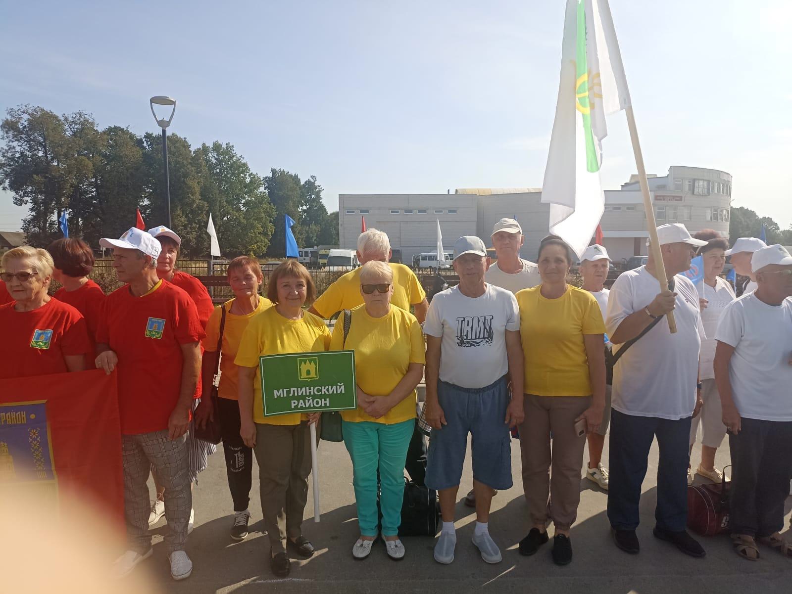 Команда Мглинского района приняла участие в Спартакиаде пенсионеров