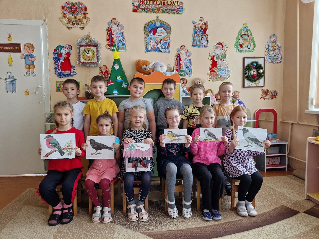 В Мглинском детском саду № 1 провели занятие «Зимующие птицы»