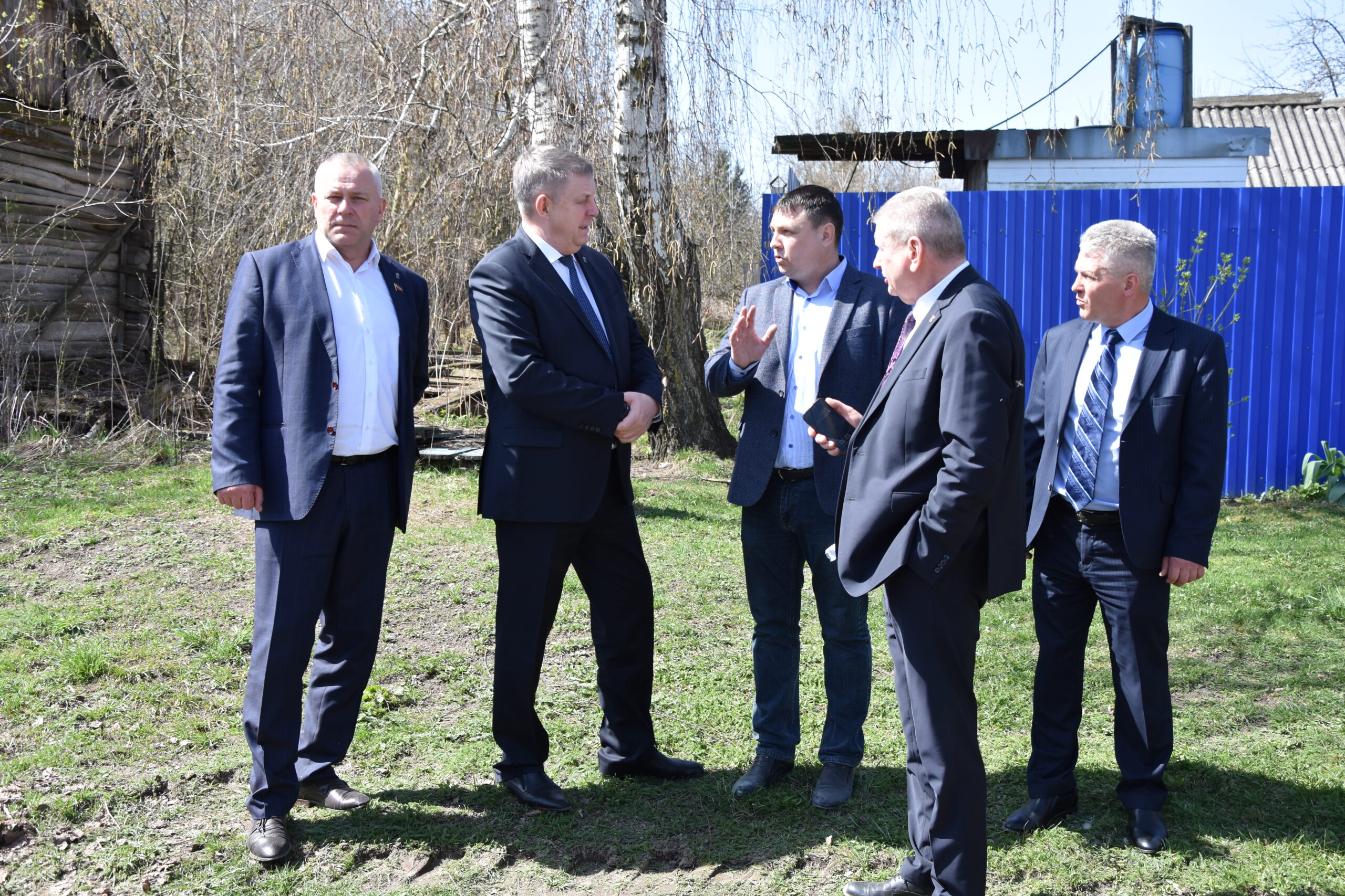 В Мглинском районе с визитом побывал губернатор Брянской области Александр Богомаз