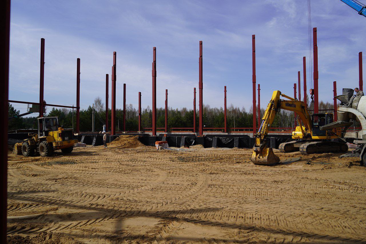 В Злынке Брянской области строится спортивно-оздоровительный комплекс с бассейном