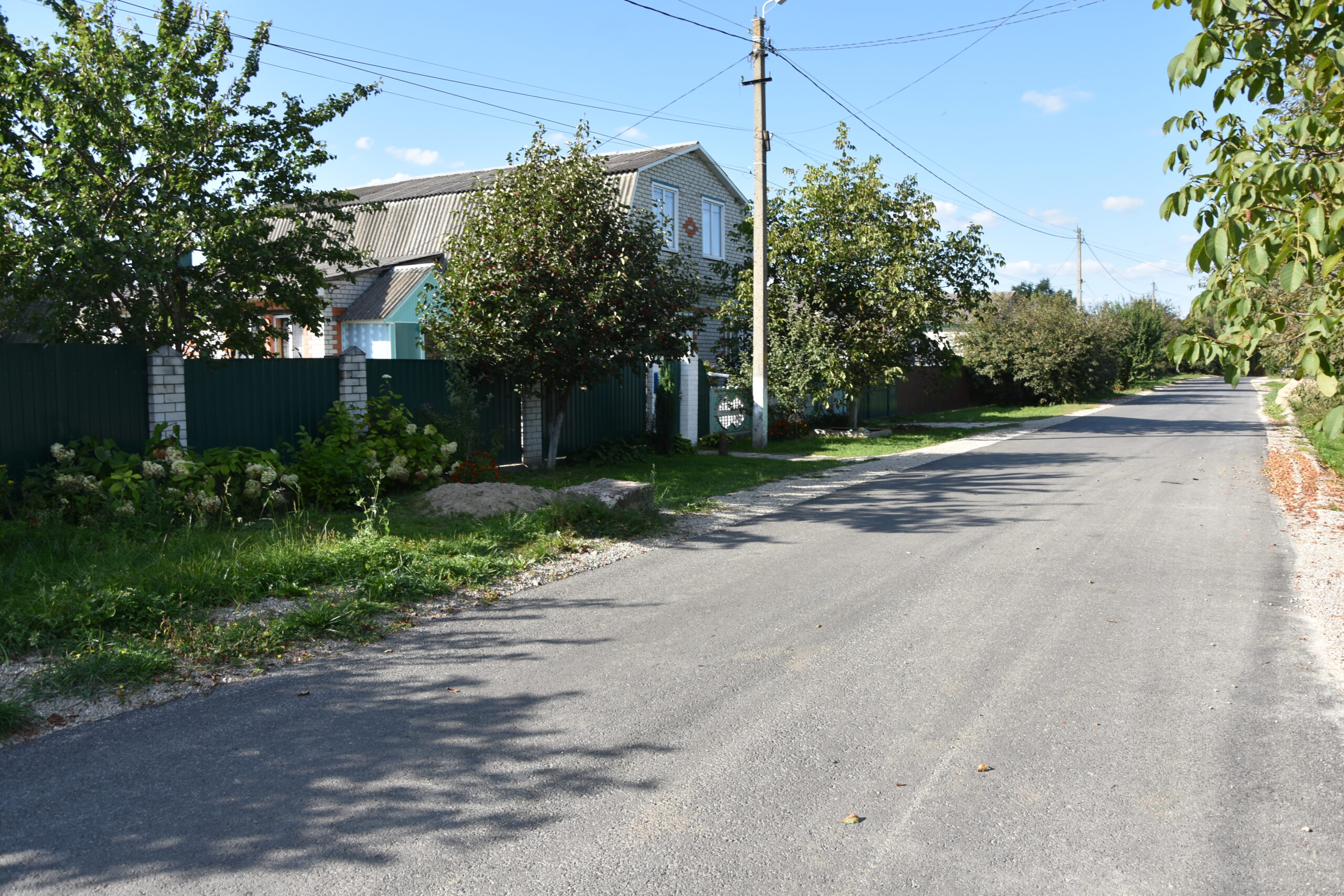 Мглинчан радует отремонтированная автодорога по ул. Садовой