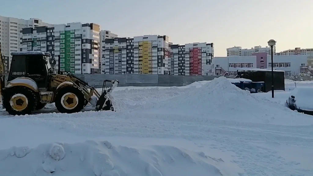 Брянские дворы расчищают от снега с участием жителей
