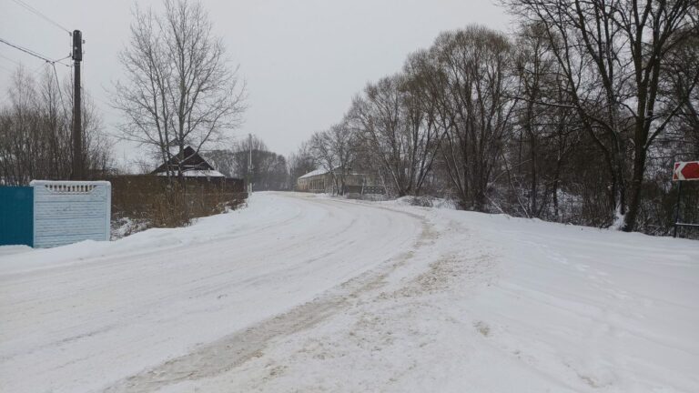 В Новозыбкове с новогоднего утра коммунальные службы расчищают город от снега
