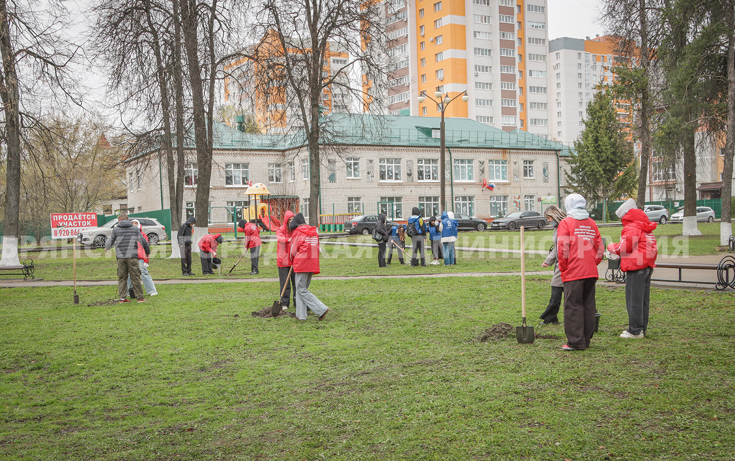 Брянск отметил годовщину ЧАЭС посадкой клёнов в сквере памяти