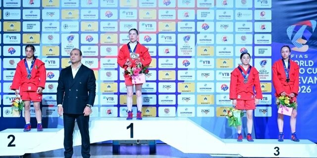 Брянская спортсменка Ольга Брягиня завоевала бронзу Кубка мира по самбо