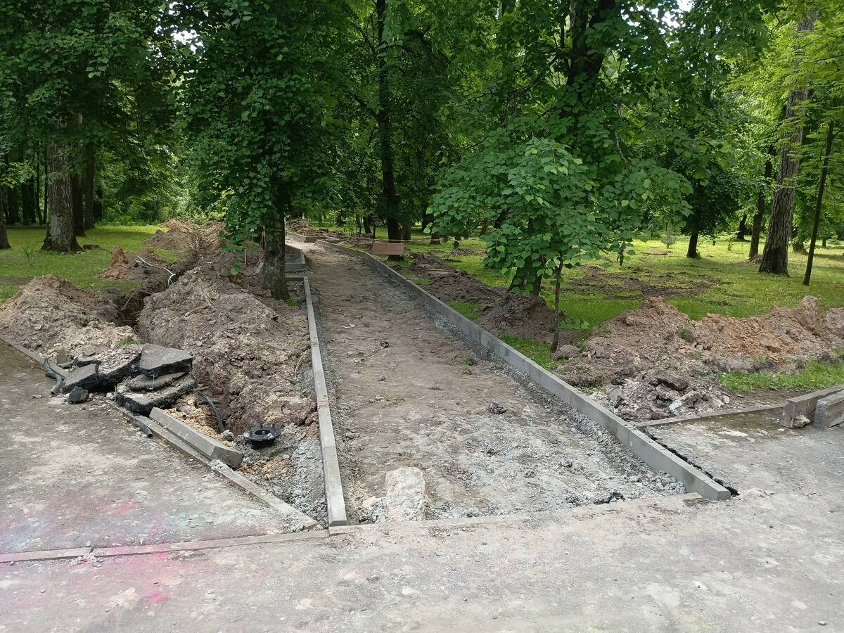 Стартовало благоустройство парка в брянском Локте