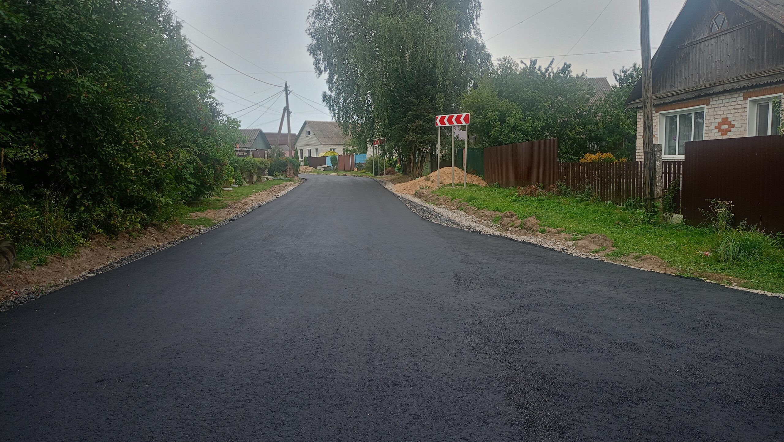 На улице Горбатова в г. Мглине — новый асфальт
