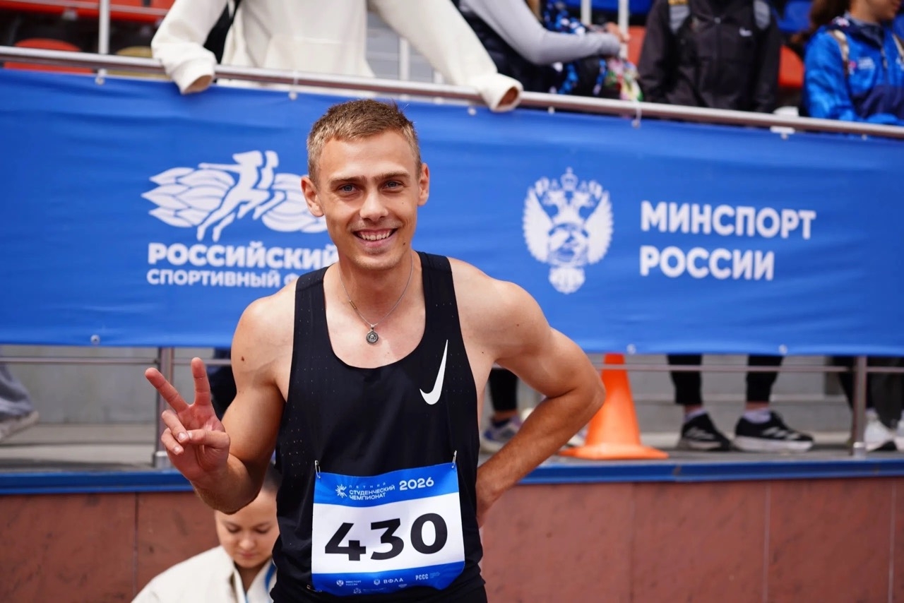 Игорь Тимирязев занял первое место в прыжках в длину на всероссийских соревнованиях